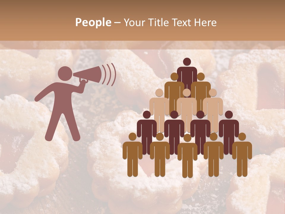 Dolcini A Forma Di Cuore PowerPoint Template