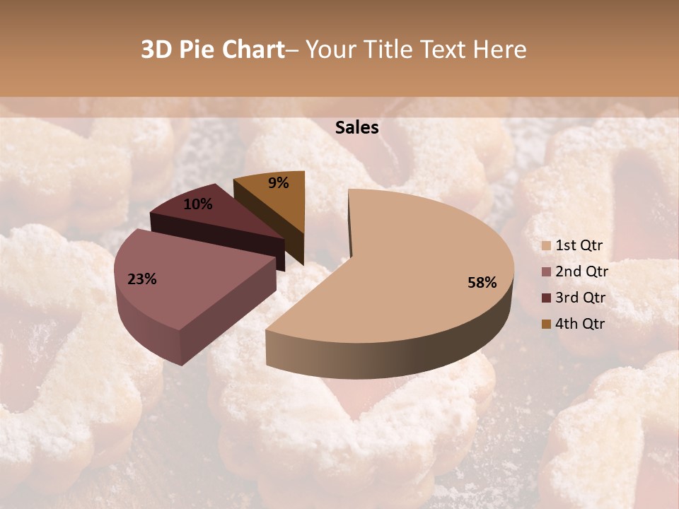 Dolcini A Forma Di Cuore PowerPoint Template