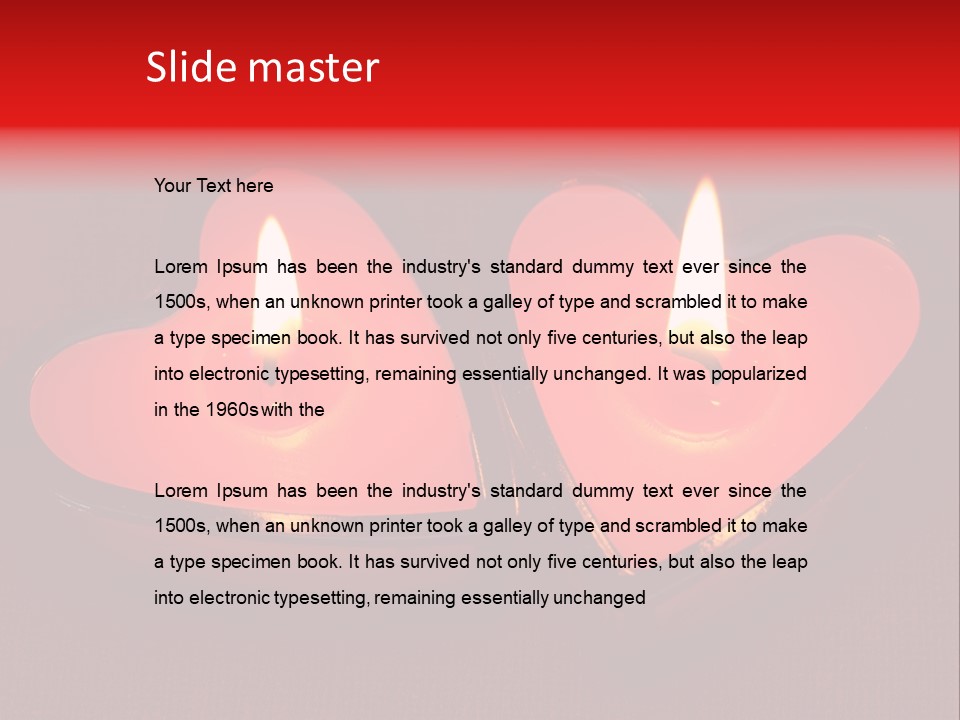Two Candles PowerPoint Template