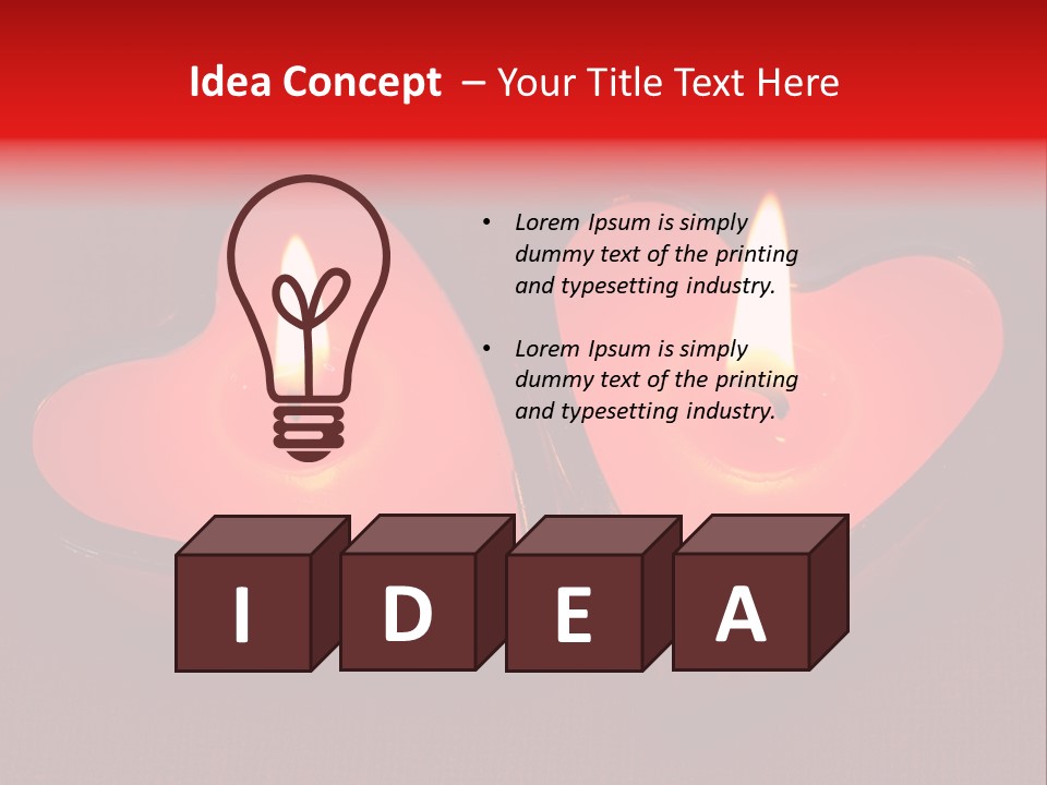 Two Candles PowerPoint Template