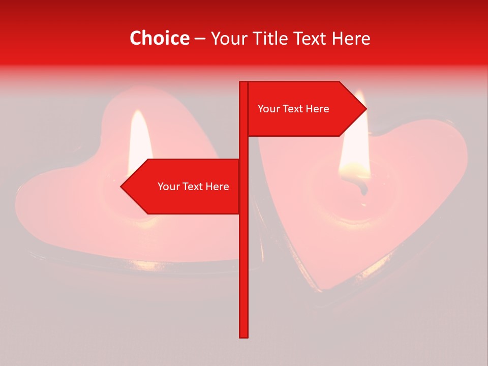 Two Candles PowerPoint Template