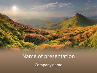 Blyznytsya Mountains Ukraine PowerPoint Template