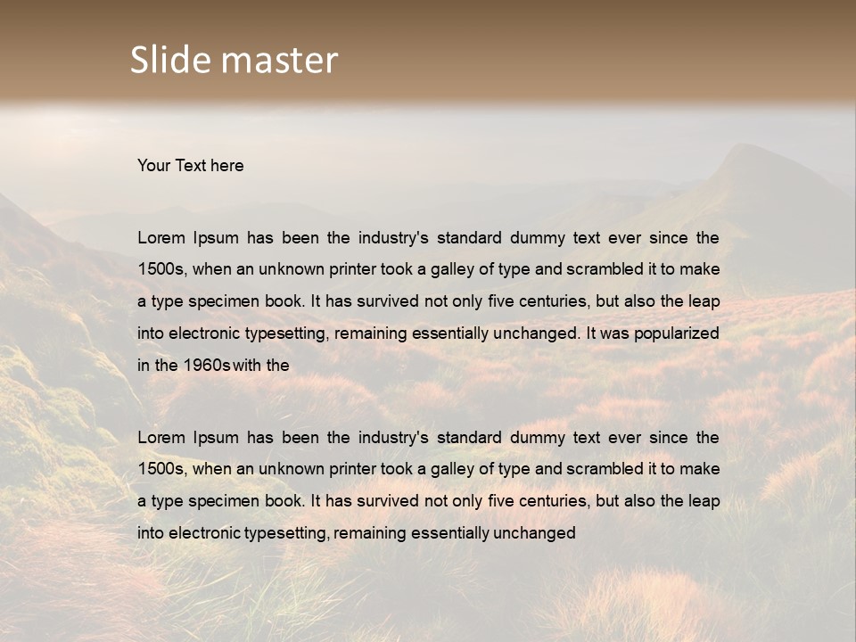 Blyznytsya Mountains Ukraine PowerPoint Template