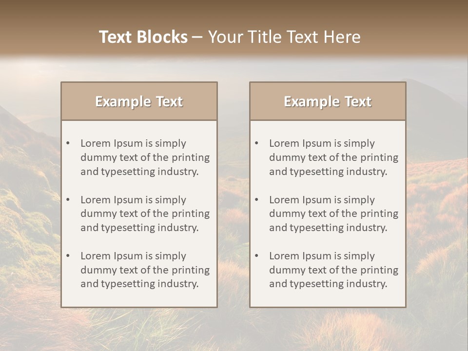Blyznytsya Mountains Ukraine PowerPoint Template
