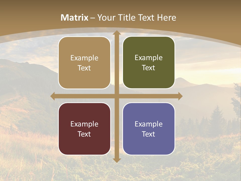 Beautiful Mountains PowerPoint Template