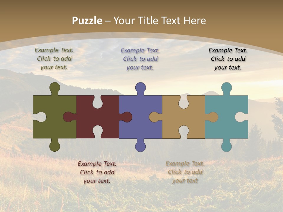 Beautiful Mountains PowerPoint Template