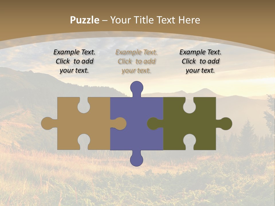 Beautiful Mountains PowerPoint Template