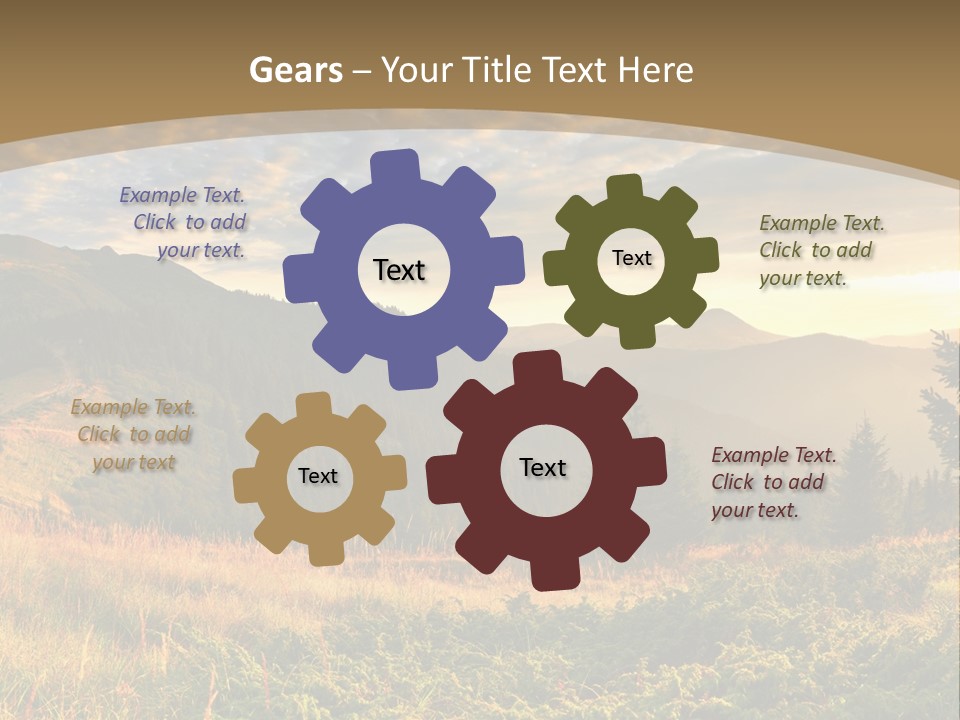 Beautiful Mountains PowerPoint Template