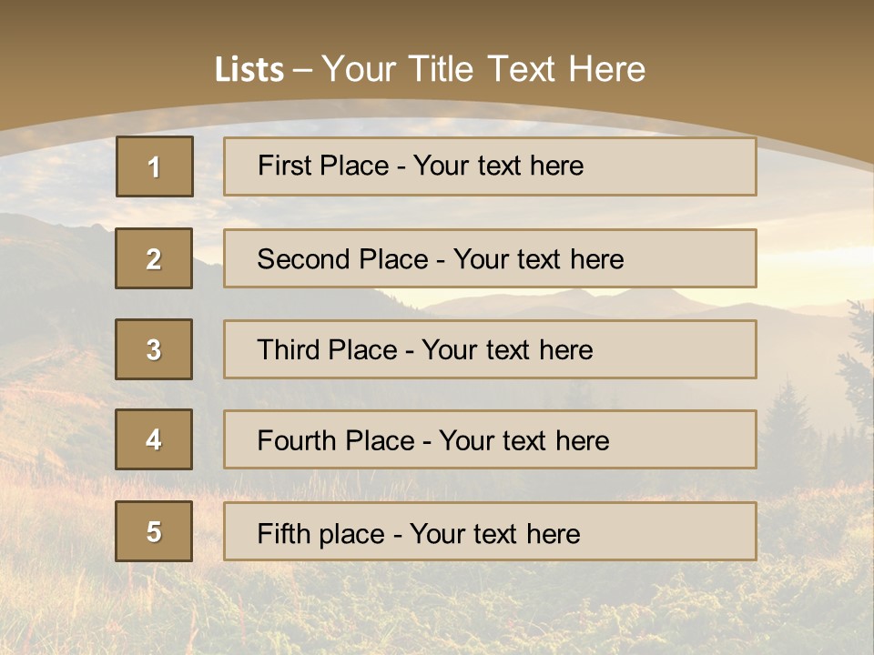 Beautiful Mountains PowerPoint Template