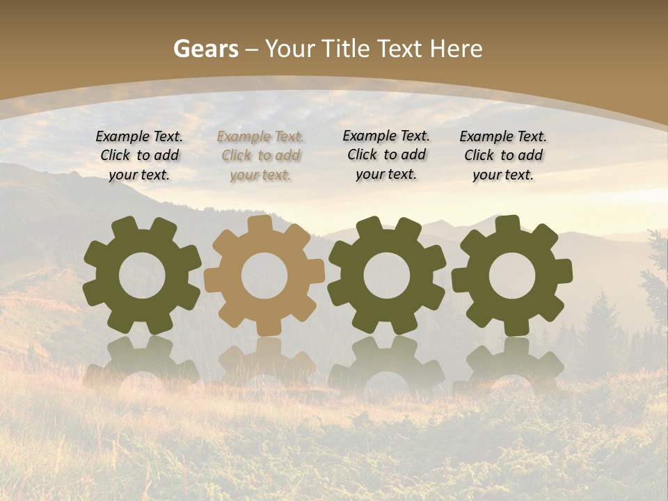 Beautiful Mountains PowerPoint Template