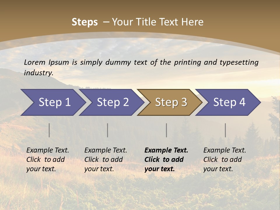 Beautiful Mountains PowerPoint Template
