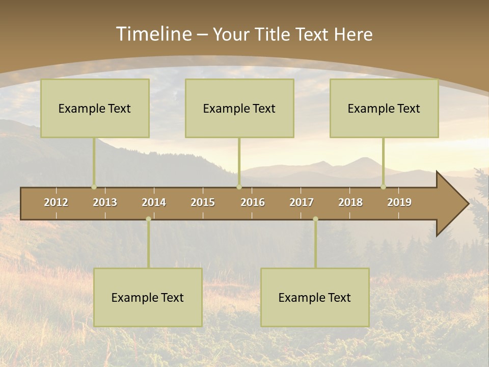 Beautiful Mountains PowerPoint Template