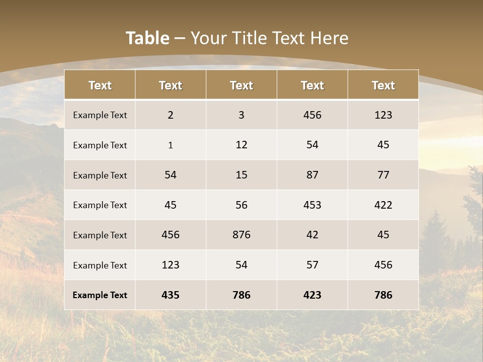 Beautiful Mountains PowerPoint Template