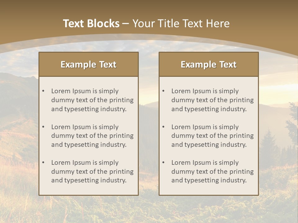 Beautiful Mountains PowerPoint Template