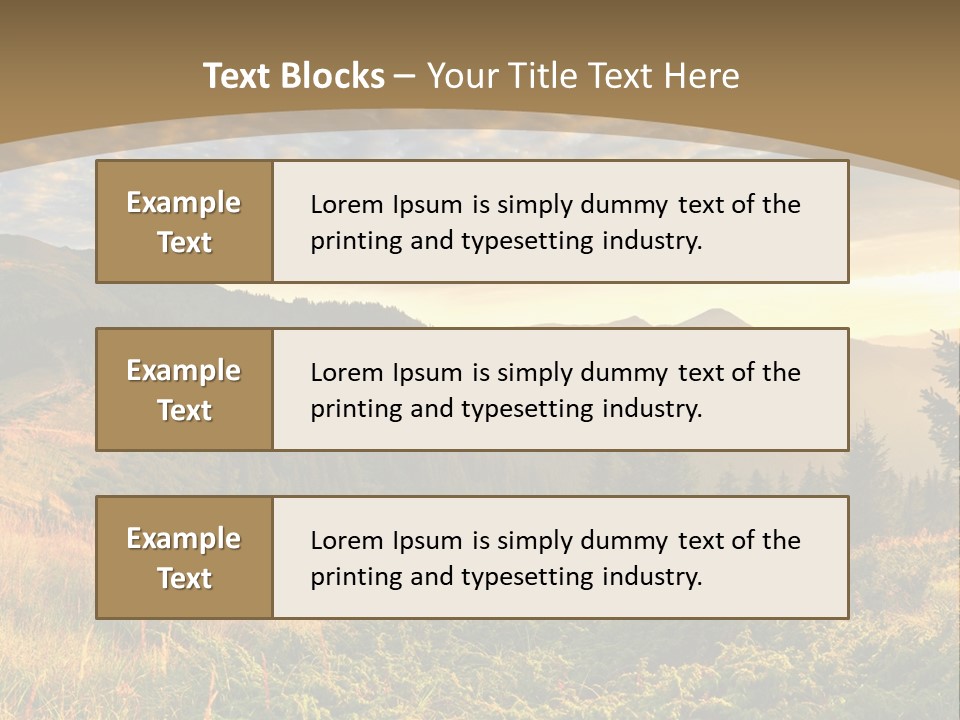 Beautiful Mountains PowerPoint Template
