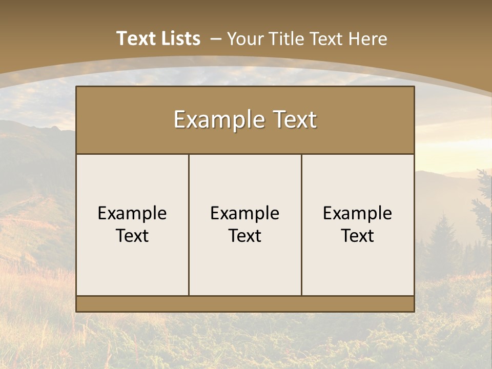 Beautiful Mountains PowerPoint Template