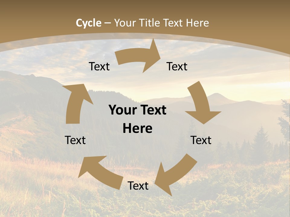 Beautiful Mountains PowerPoint Template