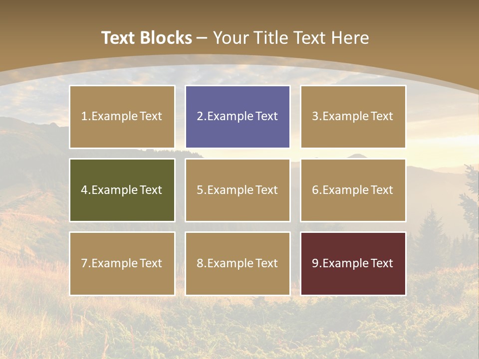 Beautiful Mountains PowerPoint Template