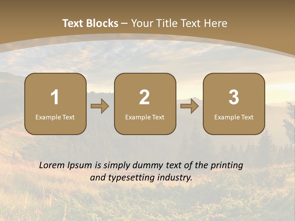 Beautiful Mountains PowerPoint Template