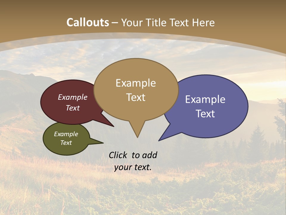 Beautiful Mountains PowerPoint Template