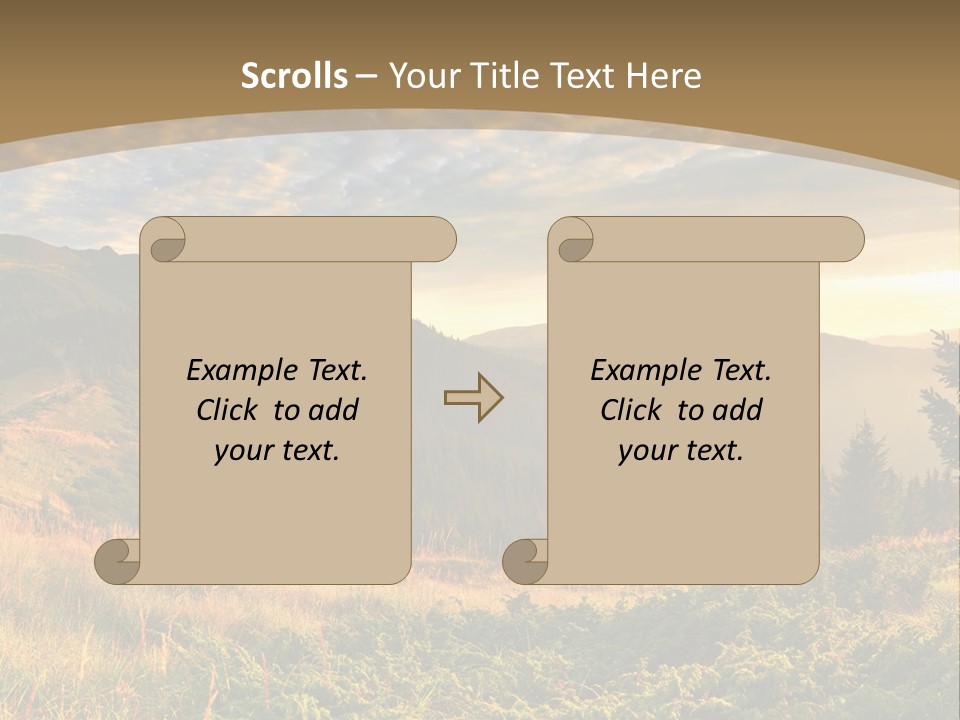Beautiful Mountains PowerPoint Template
