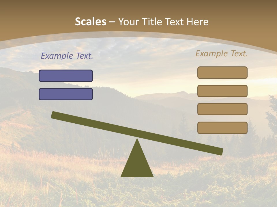 Beautiful Mountains PowerPoint Template