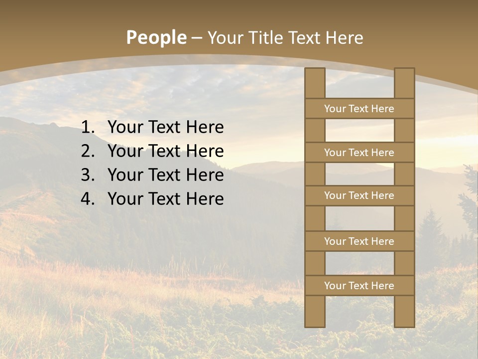 Beautiful Mountains PowerPoint Template