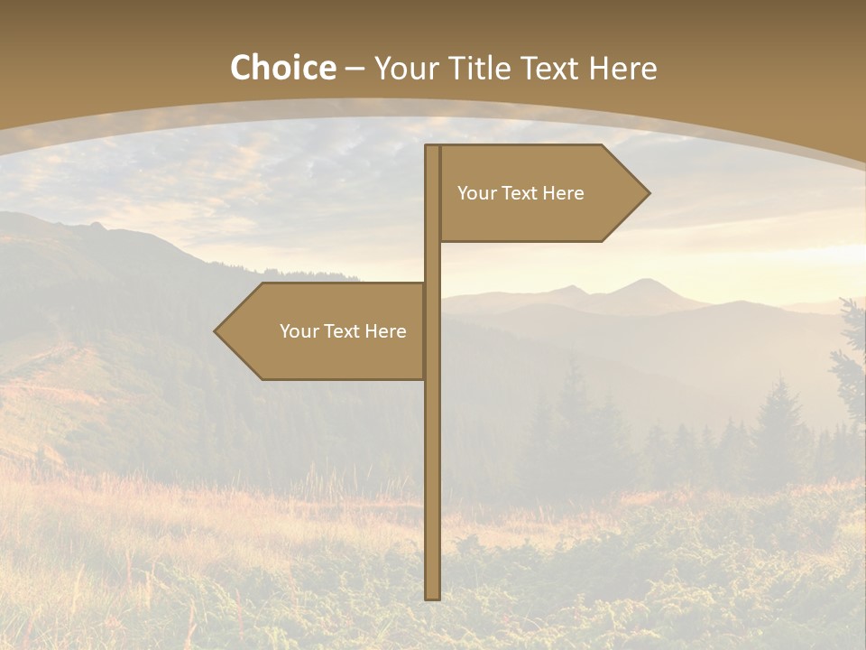 Beautiful Mountains PowerPoint Template