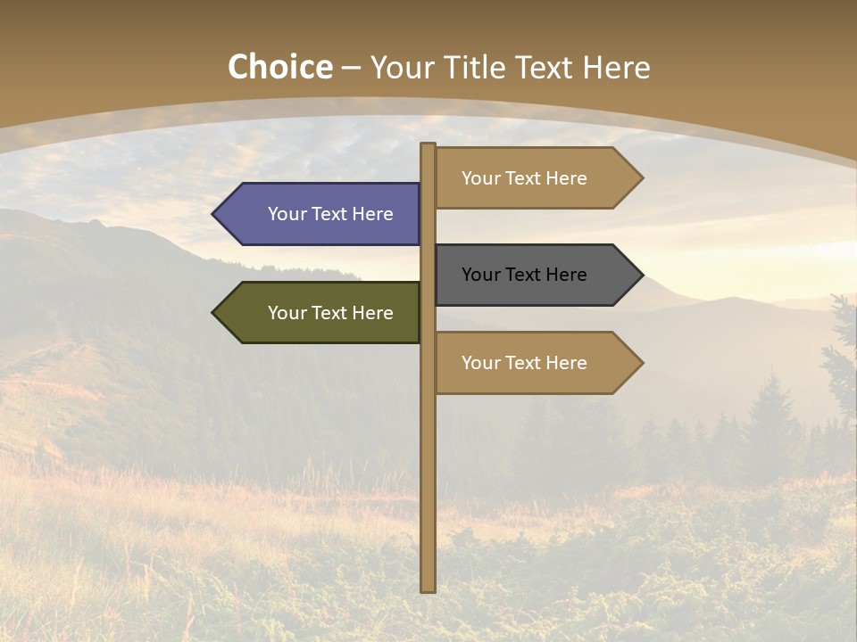 Beautiful Mountains PowerPoint Template