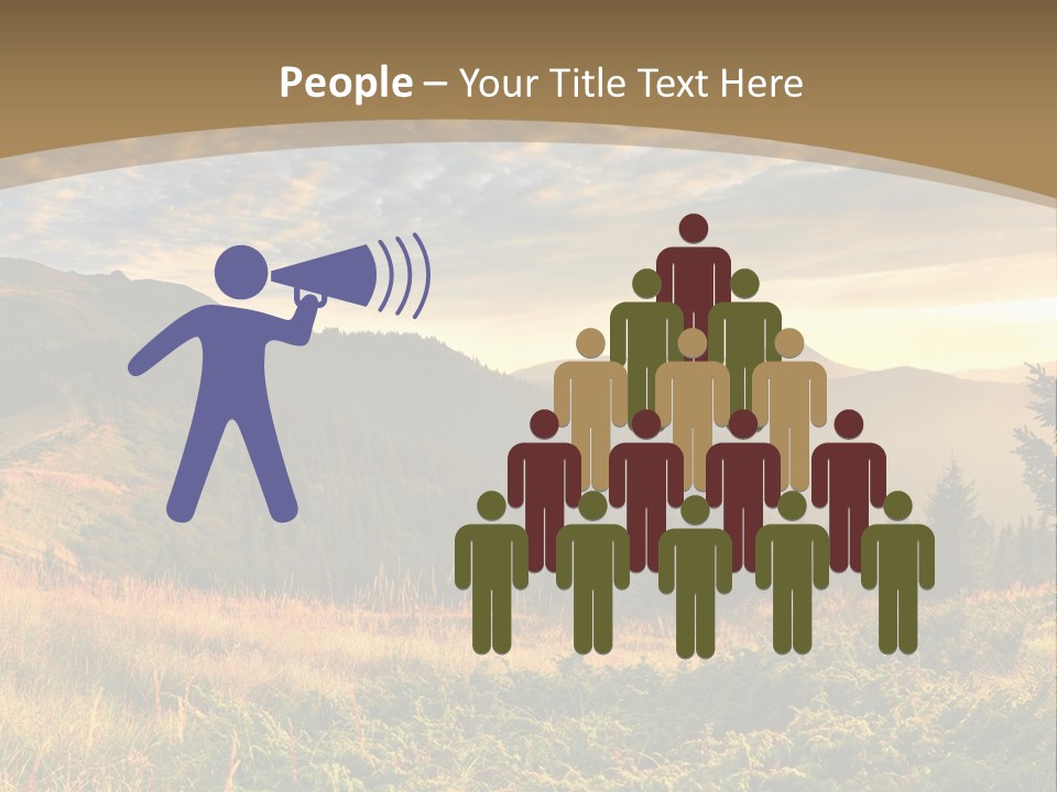 Beautiful Mountains PowerPoint Template