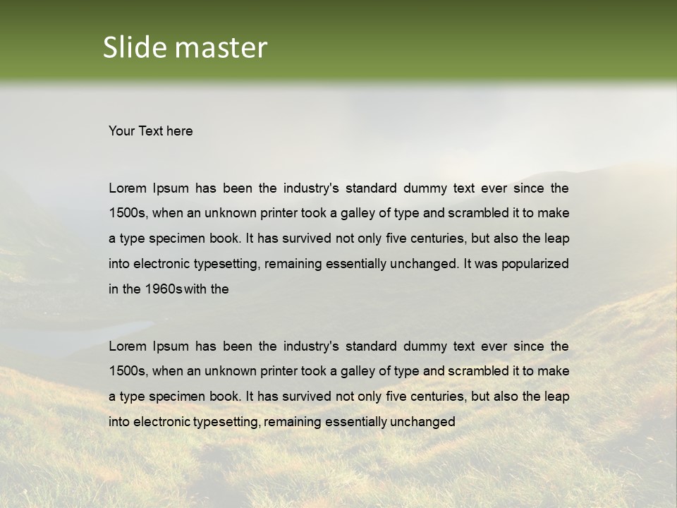 Day Flora Grass PowerPoint Template