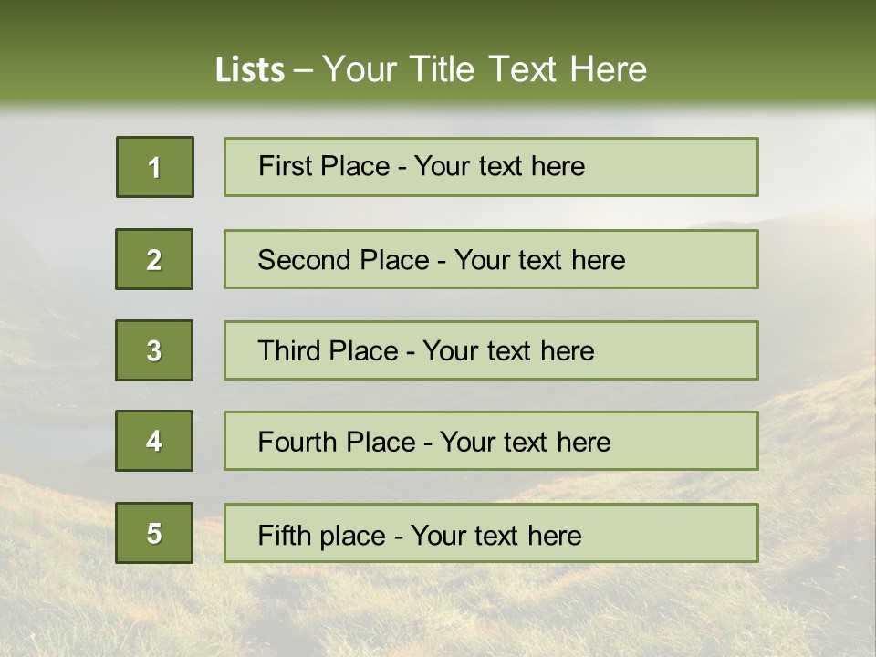 Day Flora Grass PowerPoint Template
