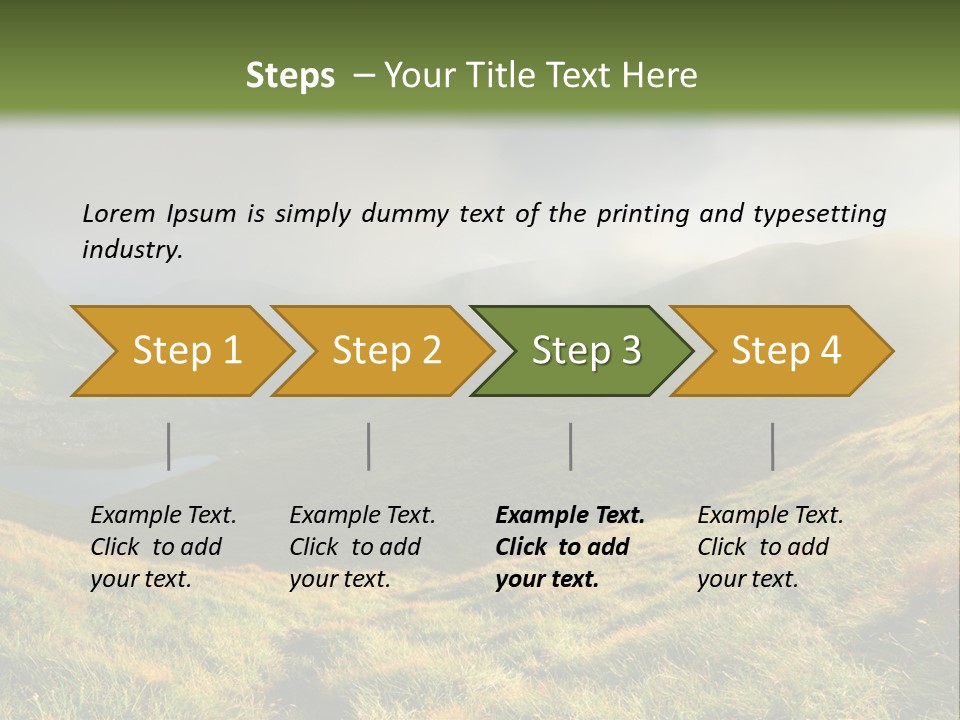 Day Flora Grass PowerPoint Template