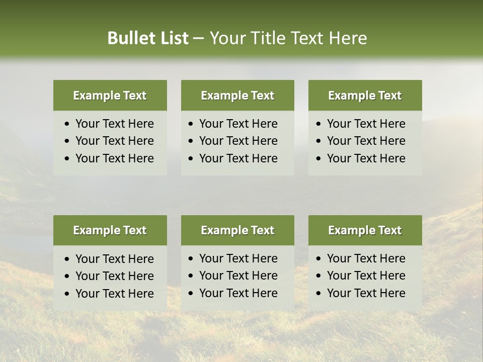 Day Flora Grass PowerPoint Template