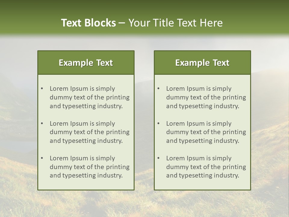 Day Flora Grass PowerPoint Template