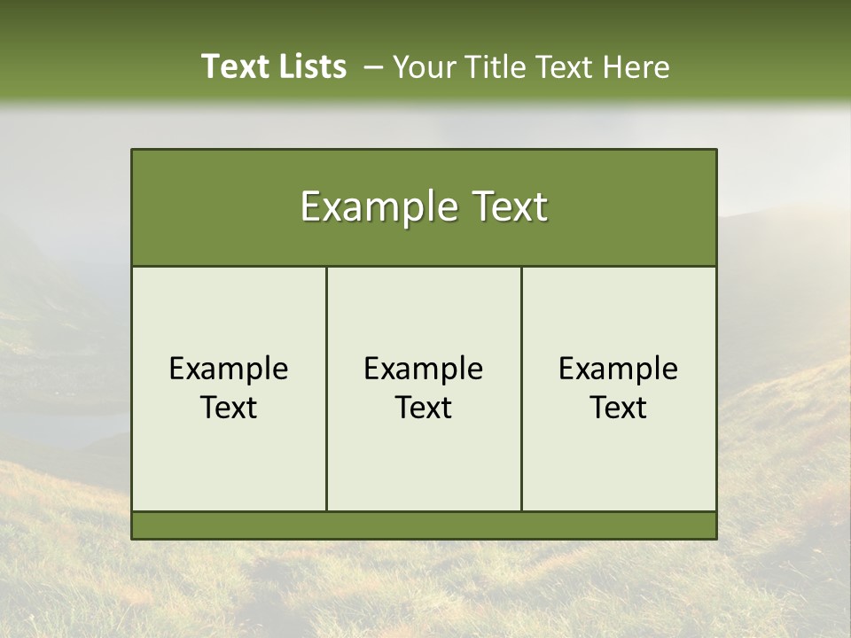 Day Flora Grass PowerPoint Template