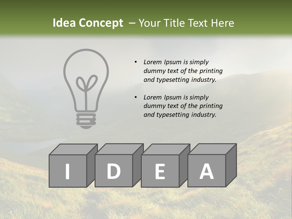 Day Flora Grass PowerPoint Template