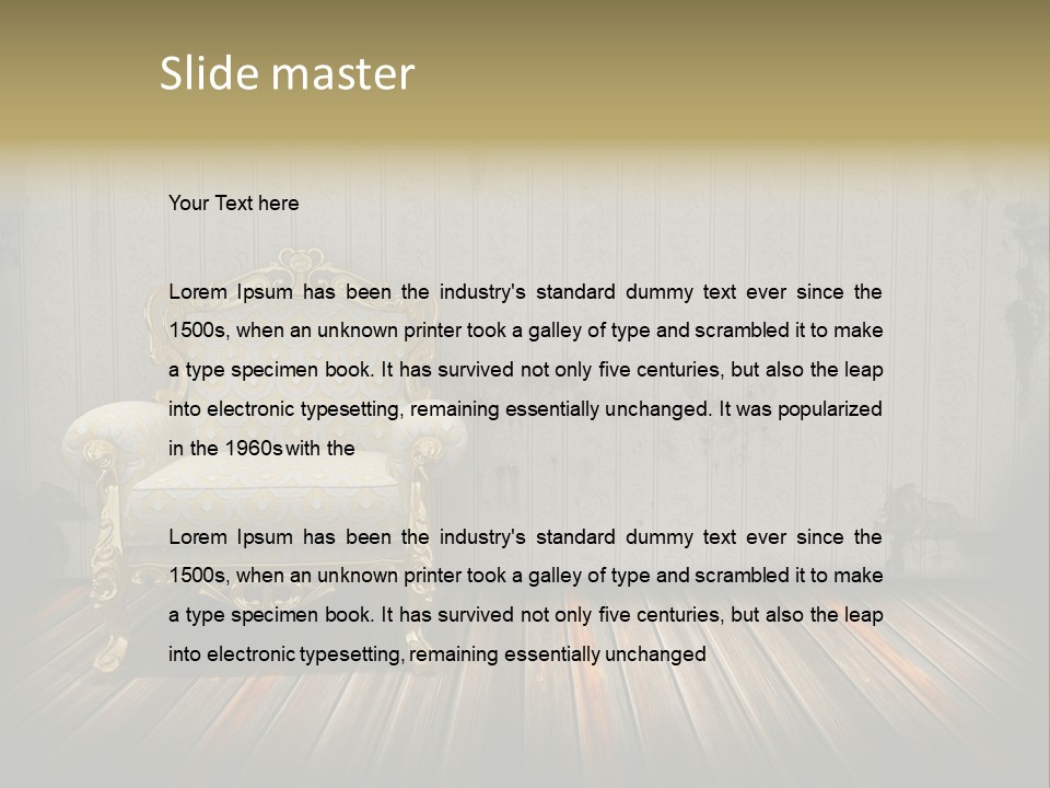 Genuine Sofa Stylish PowerPoint Template