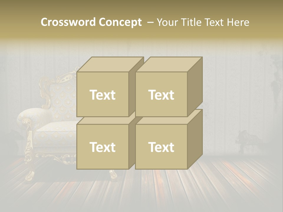 Genuine Sofa Stylish PowerPoint Template