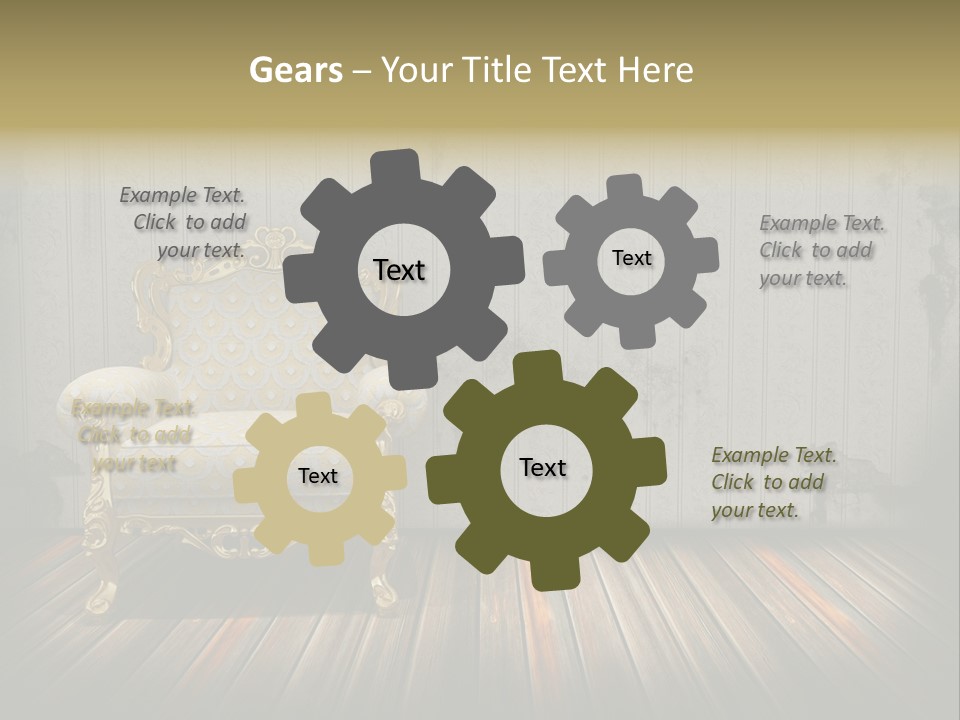 Genuine Sofa Stylish PowerPoint Template