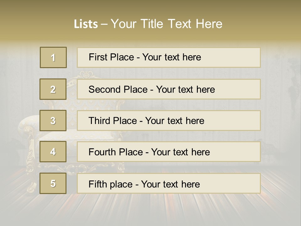 Genuine Sofa Stylish PowerPoint Template
