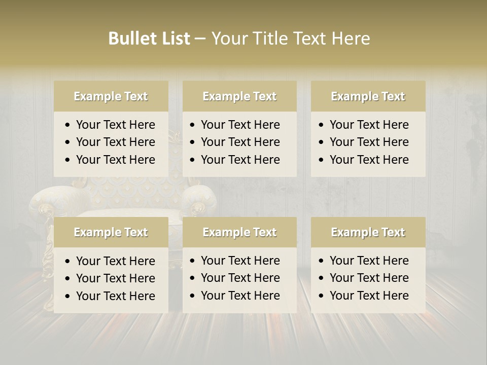 Genuine Sofa Stylish PowerPoint Template