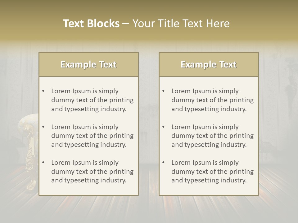 Genuine Sofa Stylish PowerPoint Template