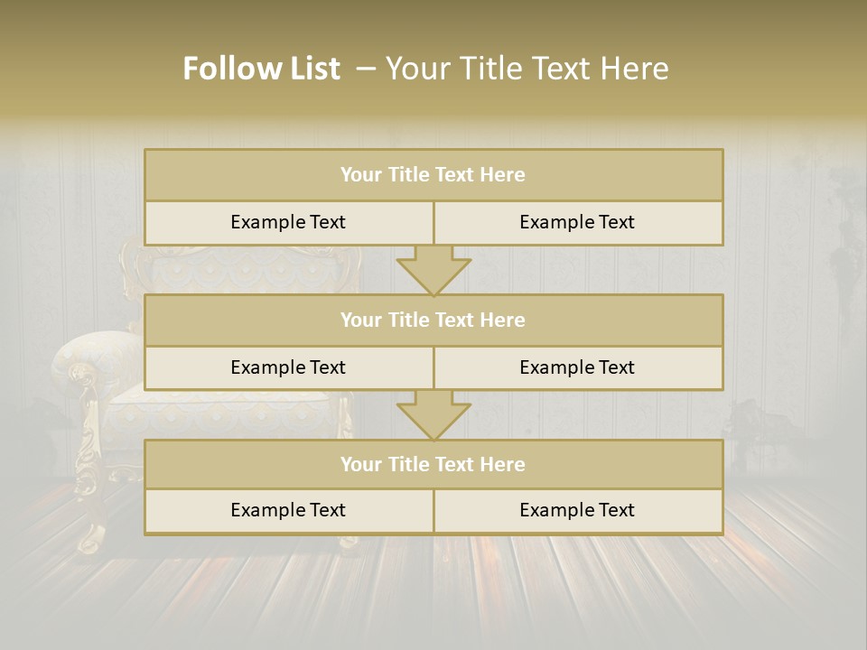 Genuine Sofa Stylish PowerPoint Template
