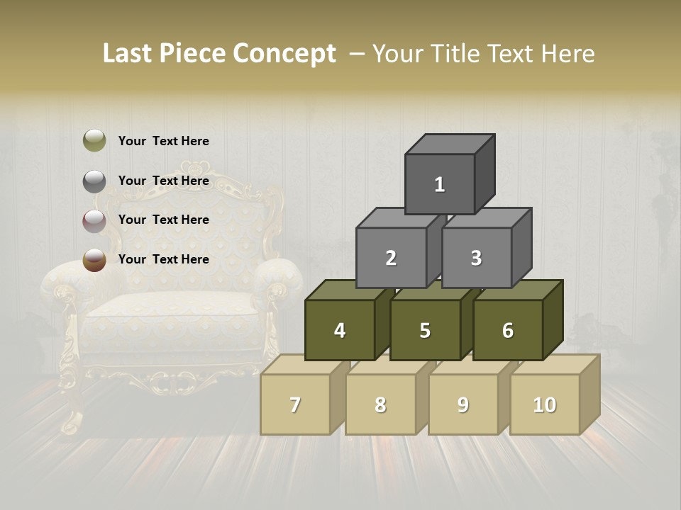 Genuine Sofa Stylish PowerPoint Template