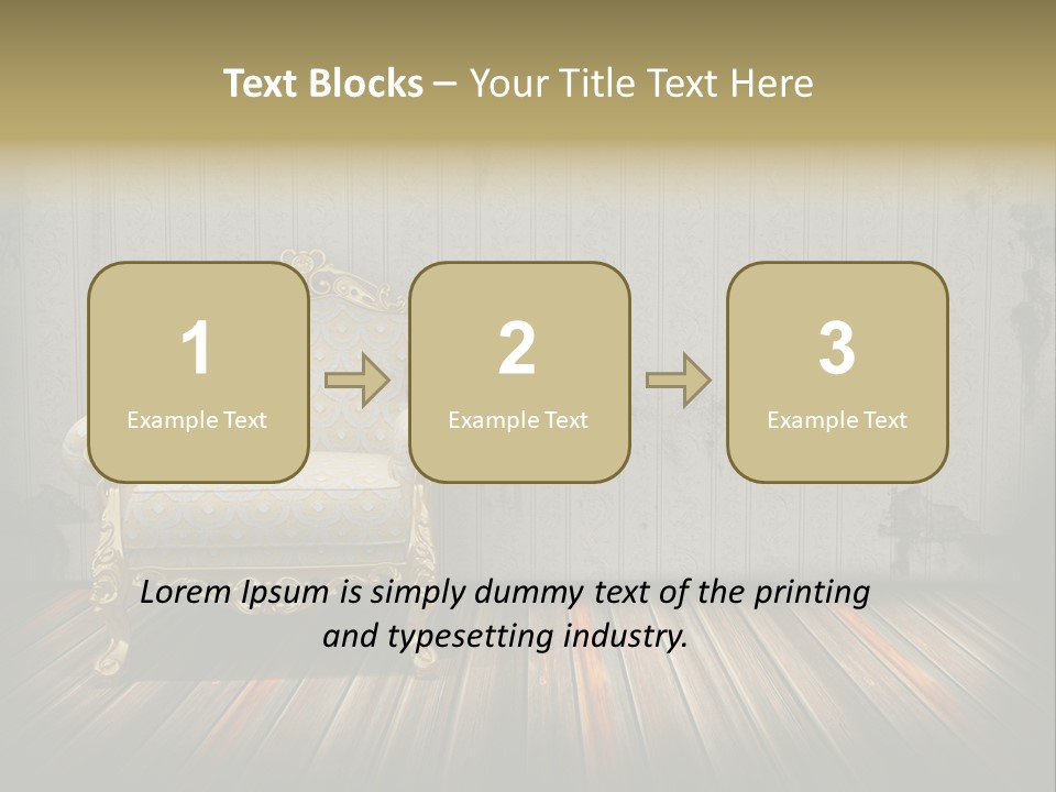 Genuine Sofa Stylish PowerPoint Template