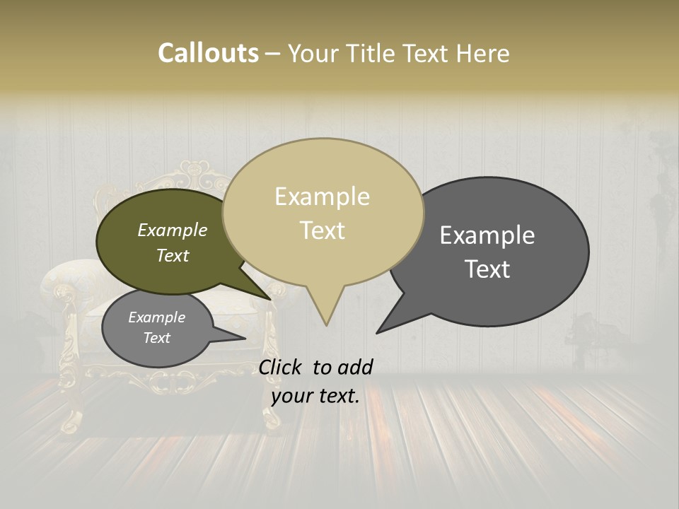 Genuine Sofa Stylish PowerPoint Template