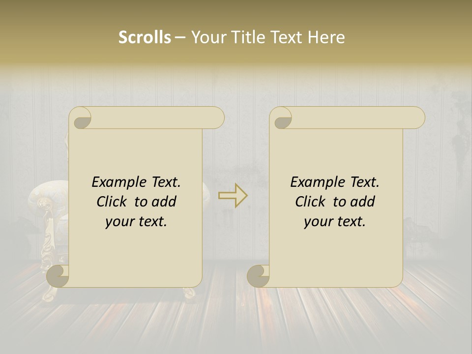 Genuine Sofa Stylish PowerPoint Template