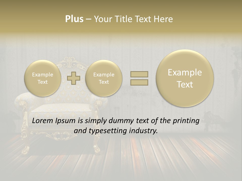 Genuine Sofa Stylish PowerPoint Template