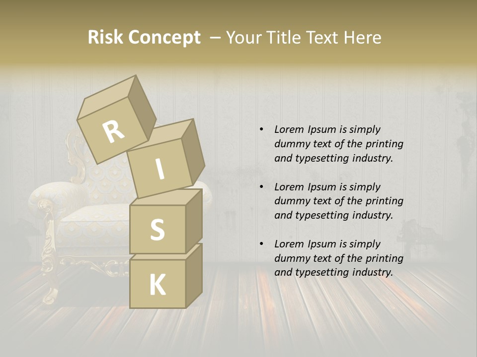 Genuine Sofa Stylish PowerPoint Template